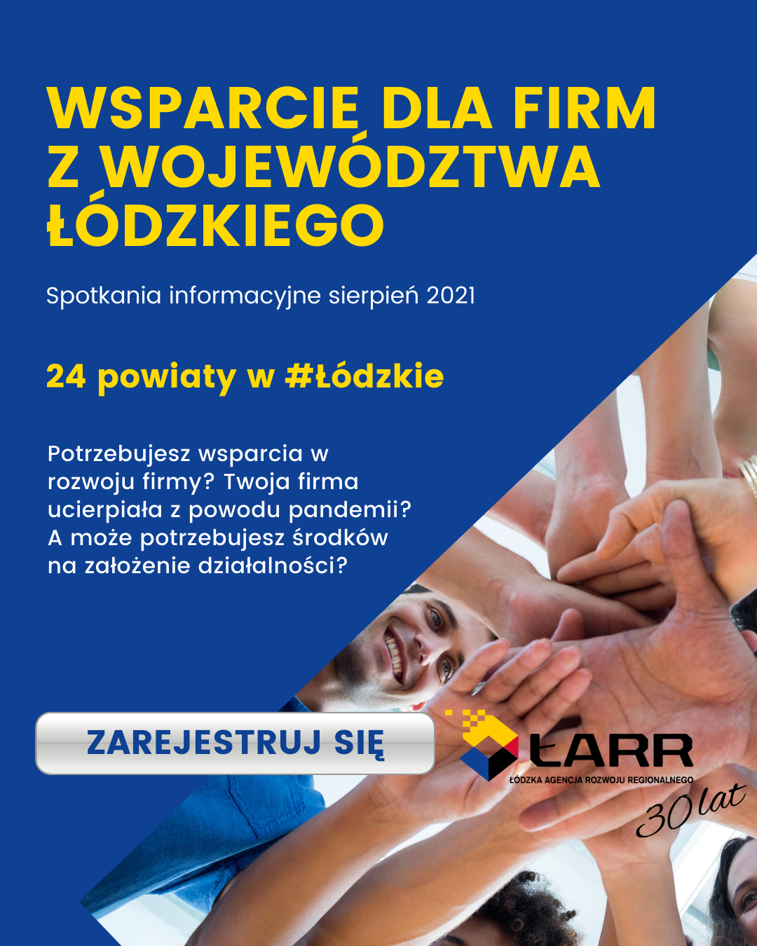 „Wsparcie dla firm z województwa łódzkiego”. 